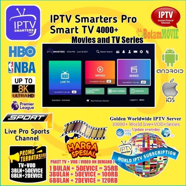 Paket Berlangganan IPTV